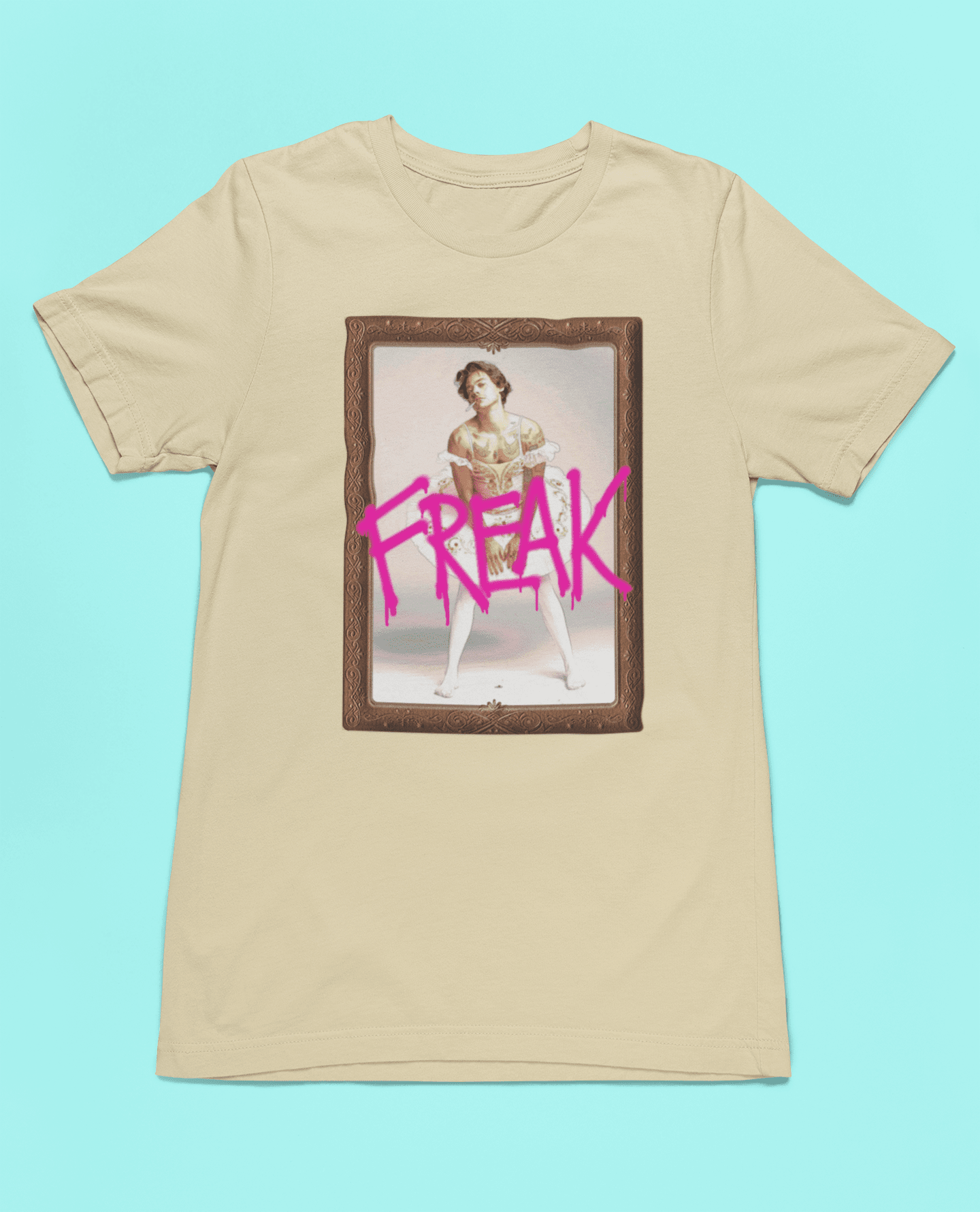 Harry Styles Merch: Ballerina Freak Tee tshirts xs Natural