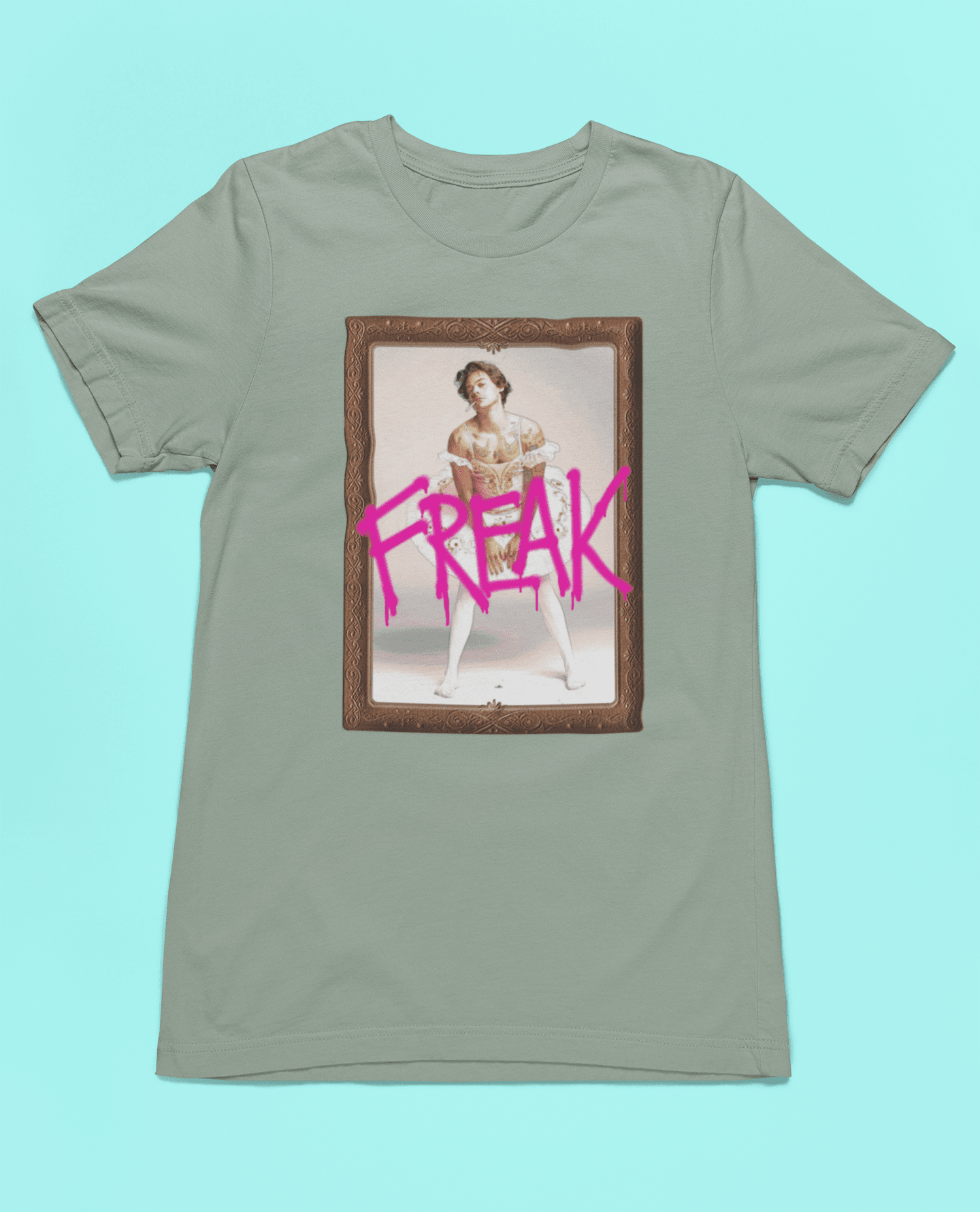 Harry Styles Merch: Ballerina Freak Tee tshirts xs Sage